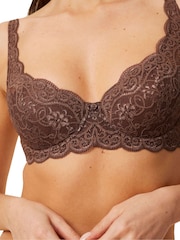 Triumph Amourette 300 Wired and Padded Brown Bra - Image 3 of 4