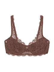 Triumph Amourette 300 Wired and Padded Brown Bra - Image 4 of 4