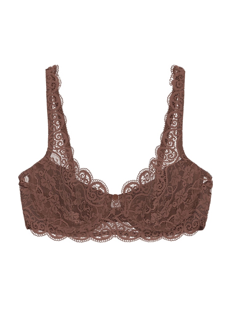 Triumph Amourette 300 Wired and Padded Brown Bra - Image 4 of 4