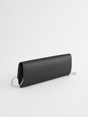 Black Sparkle Bow Clutch Bag - Image 7 of 12