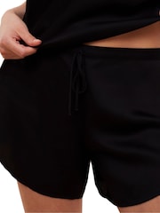 Triumph Silky Sensuality Vest & Shorts Black Pyjamas Set - Image 3 of 4