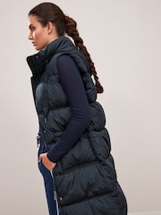 Navy Blue Padded Gilet - Image 3 of 8