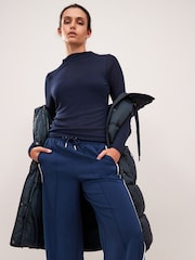 Navy Blue Padded Gilet - Image 4 of 8