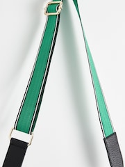 Oliver Bonas Black Stripe Betty Crossbody Belt Bag - Image 5 of 5
