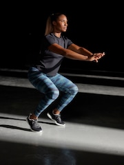 Blue/Green Active Yoga Leggings - Image 2 of 5