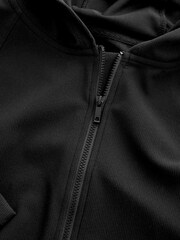 Black Ribbed Yoga Jacket - Image 6 of 6