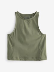 Olive Green Supersoft Active Tank - Image 6 of 7