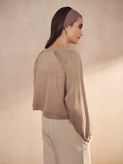 Neutral Soft Touch Raglan Sleeve Sweatshirt - Image 3 of 6