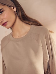 Neutral Soft Touch Raglan Sleeve Sweatshirt - Image 4 of 6