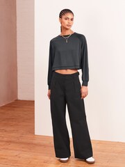 Slate Grey Soft Touch Raglan Sleeve Sweatshirt - Image 2 of 6