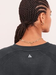 Slate Grey Soft Touch Raglan Sleeve Sweatshirt - Image 4 of 6