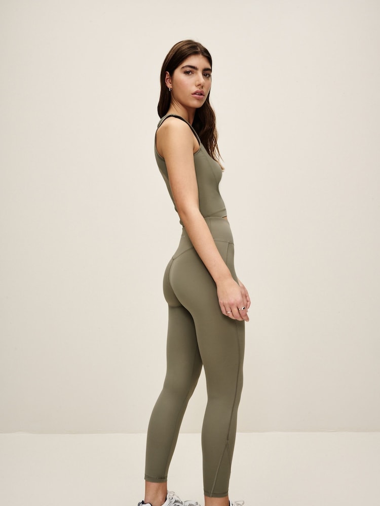 Olive Green Supersoft Everyday Sports Leggings - Image 3 of 7