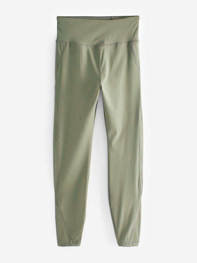 Olive Green Supersoft Everyday Sports Leggings - Image 6 of 7