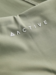 Olive Green Supersoft Everyday Sports Leggings - Image 7 of 7