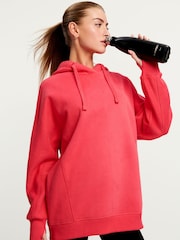 Fluro Pink Active Longline Overhead Hoodie - Image 1 of 6