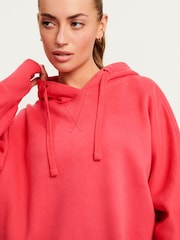 Fluro Pink Active Longline Overhead Hoodie - Image 4 of 6