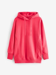 Fluro Pink Active Longline Overhead Hoodie - Image 5 of 6
