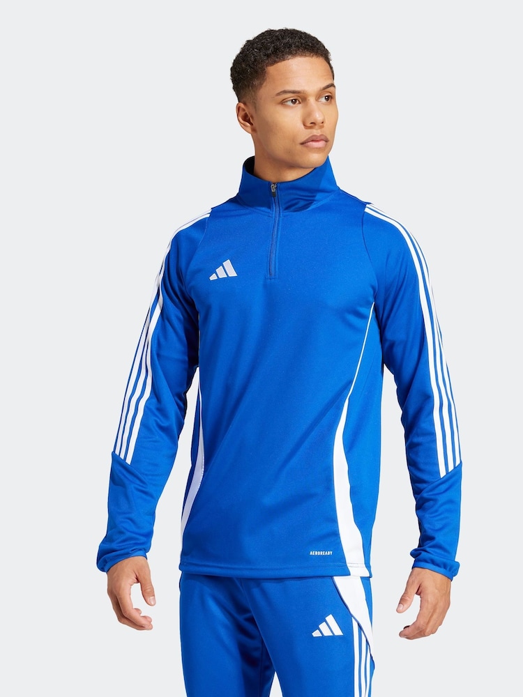 adidas Dark Blue Tiro 24 Training Top - Image 1 of 6