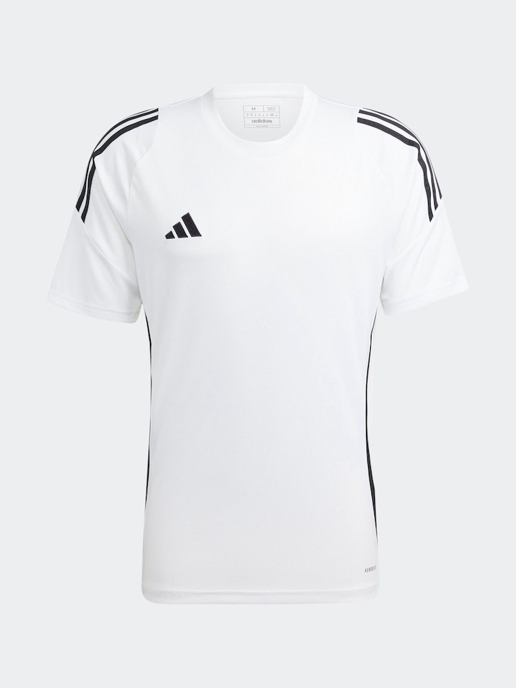 Alb - Tricou din jerseu adidas Tiro 24 - Image 8 of 9