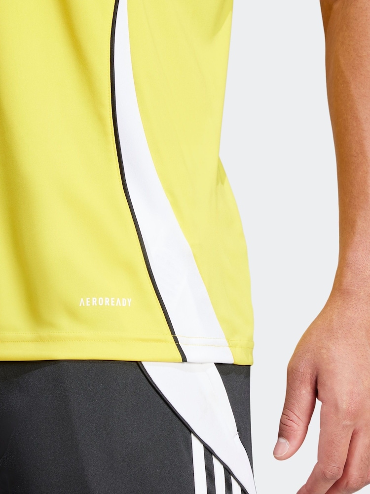 adidas Yellow Tiro 24 Jersey - Image 5 of 8