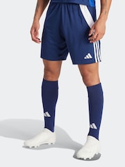 adidas Blue/White Tiro 24 Shorts - Image 1 of 9