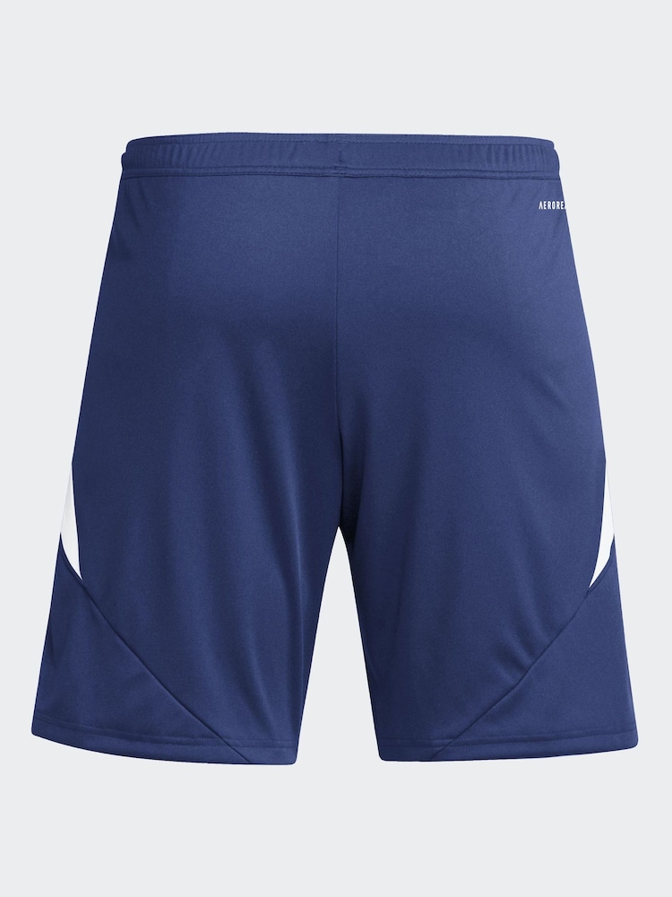 adidas Blue/White Tiro 24 Shorts - Image 9 of 9