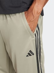 adidas Green 100% Cotton Train Essentials 3-Stripes Training Joggers - Image 5 of 7