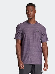 adidas Purple Train Essentials Stretch Training T-Shirt - Image 1 of 8