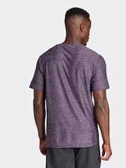 adidas Purple Train Essentials Stretch Training T-Shirt - Image 3 of 8