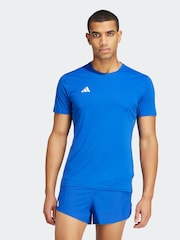 adidas Bright Blue Adizero Essentials Running T-Shirt - Image 1 of 17