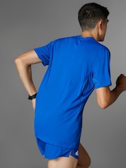 adidas Bright Blue Adizero Essentials Running T-Shirt - Image 12 of 17