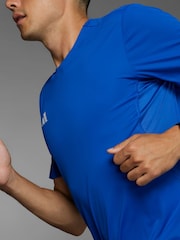 adidas Bright Blue Adizero Essentials Running T-Shirt - Image 14 of 17