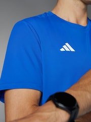 adidas Bright Blue Adizero Essentials Running T-Shirt - Image 16 of 17