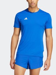 adidas Bright Blue Adizero Essentials Running T-Shirt - Image 5 of 17