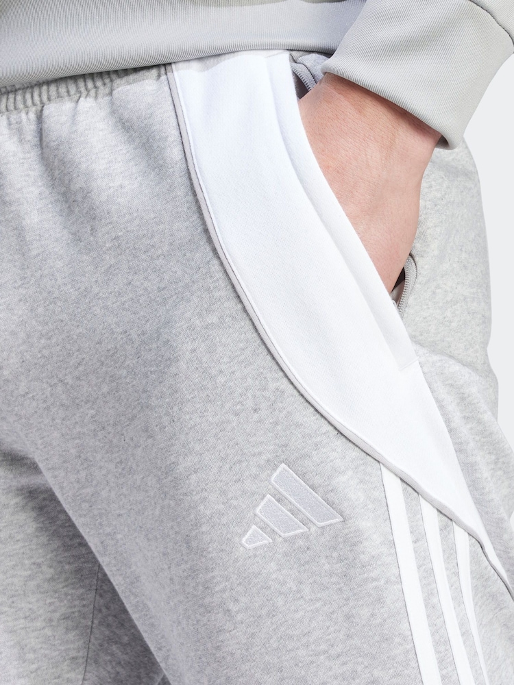 adidas Grey Tiro 24 Sweat Joggers - Image 4 of 6