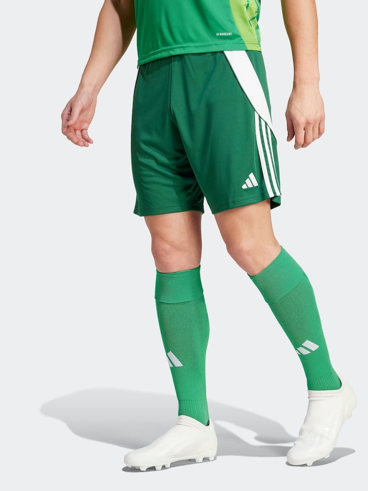 Зеленый/белый - Шорты adidas Tiro 24 - Image 1 of 8