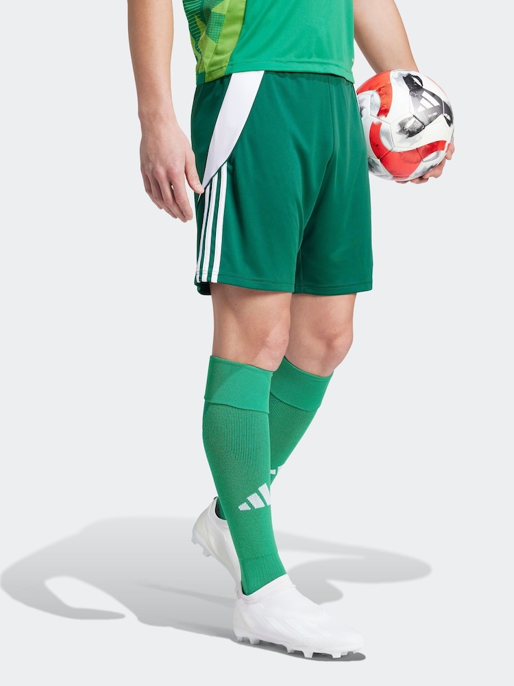 Зеленый/белый - Шорты adidas Tiro 24 - Image 2 of 8