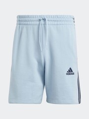 adidas Blue Sportswear Essentials French Terry 3-Stripes Shorts - Image 6 of 6