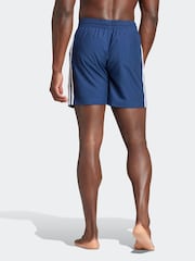adidas Blue Originals Adicolor 3 Stripes Swim Shorts - Image 2 of 6