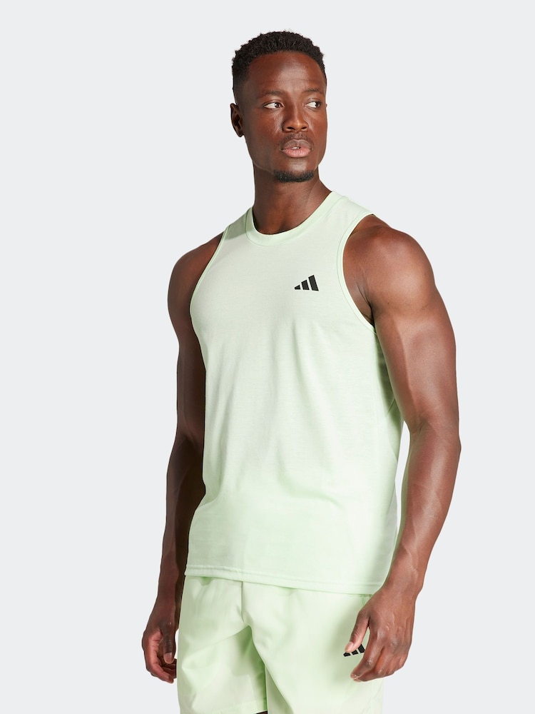 adidas Light Green Train Essentials Feelready Training Tank Top - Image 1 of 7