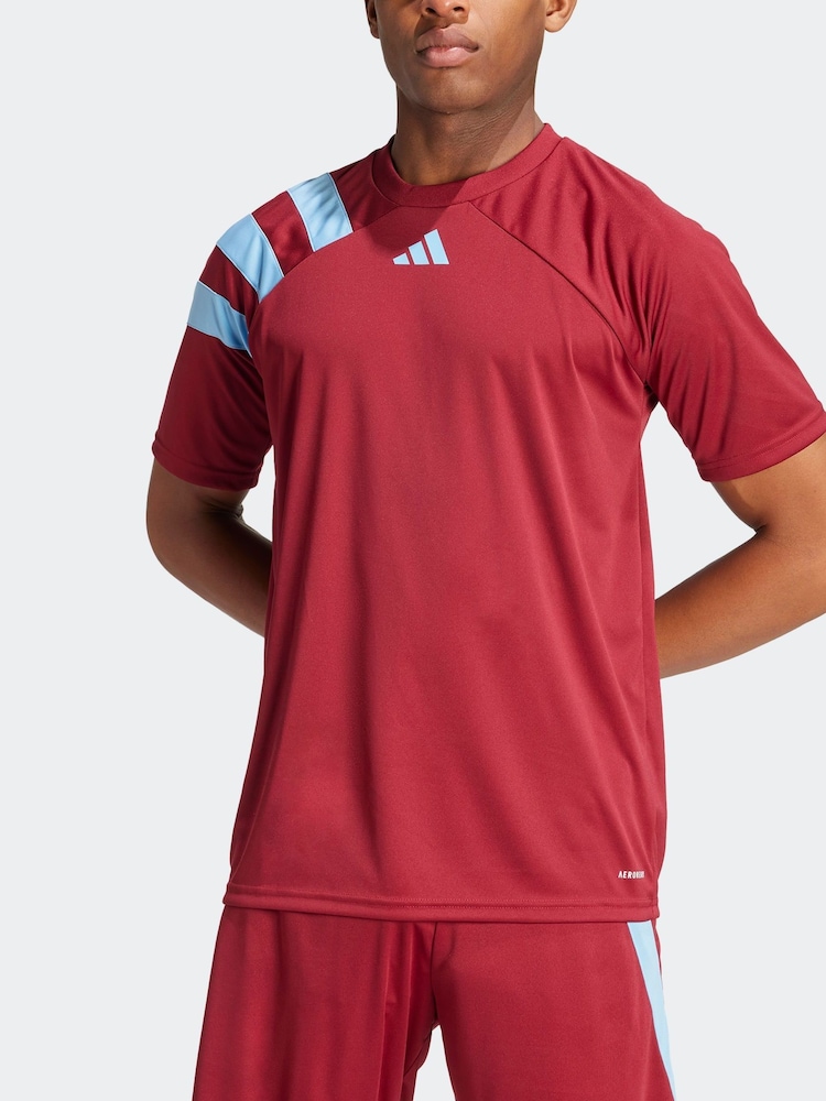 adidas Red/Blue Fortore 23 Jersey - Image 2 of 8