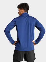adidas Blue Train Essentials Training Long Sleeve Sweatshirt - Image 4 of 7