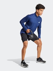 adidas Blue Train Essentials Training Long Sleeve Sweatshirt - Image 5 of 7