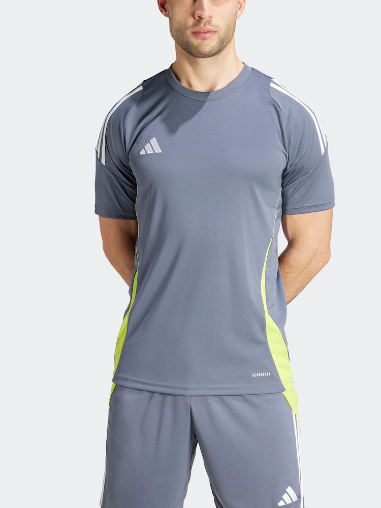 adidas Light Grey Tiro 24 Jersey - Image 2 of 8