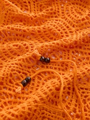 Orange Crochet Cover-Up - Image 6 of 6