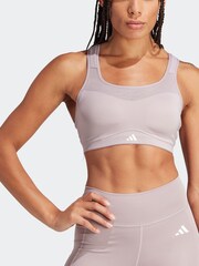 adidas Purple Impact Training High Support Bra - Image 5 of 9