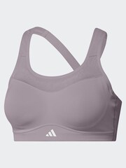 adidas Purple Impact Training High Support Bra - Image 8 of 9