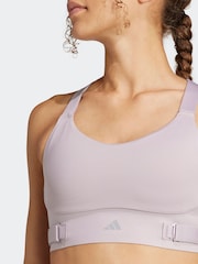 adidas Purple FastImpact Luxe Run High-Support Bra - Image 6 of 8