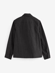 Fred Perry Zip Through Lightweight Black Overshirt - Image 6 of 7