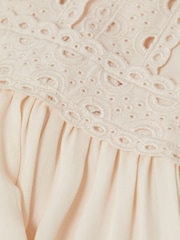Reiss Ivory Tavi 9-14 yrs Long Sleeve Lace Dress - Image 6 of 6